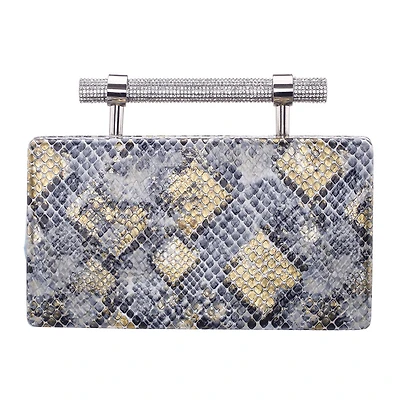 N By Nina Snake Minaudiere Evening Bag