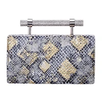 N By Nina Snake Minaudiere Evening Bag