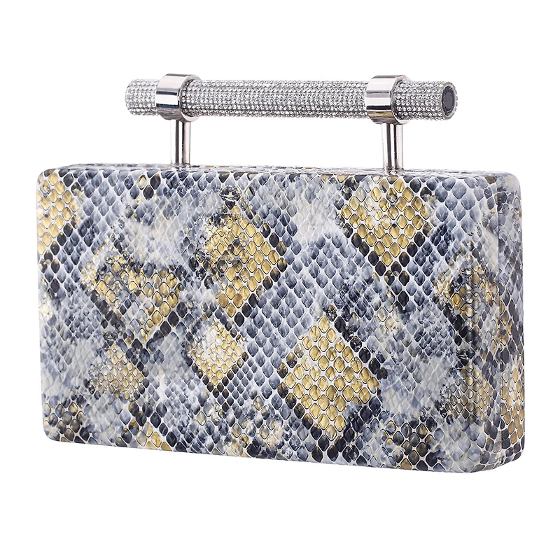 N By Nina Snake Minaudiere Evening Bag