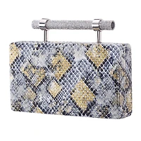 N By Nina Snake Minaudiere Evening Bag