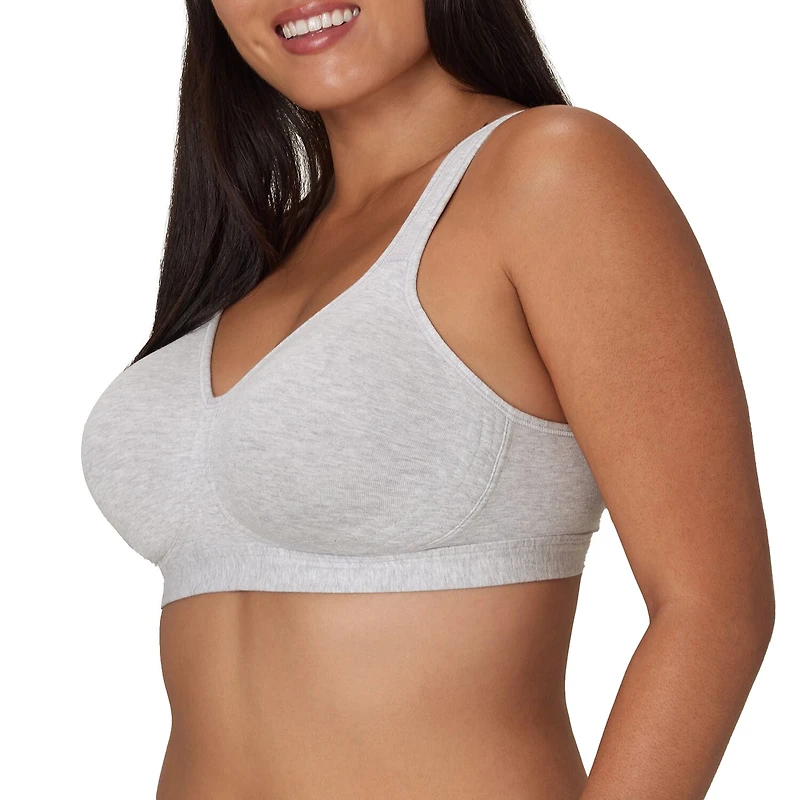 Playtex 18 Hour Cotton Stretch Ultimate Lift & Support Full Coverage Wireless Bra Us474c