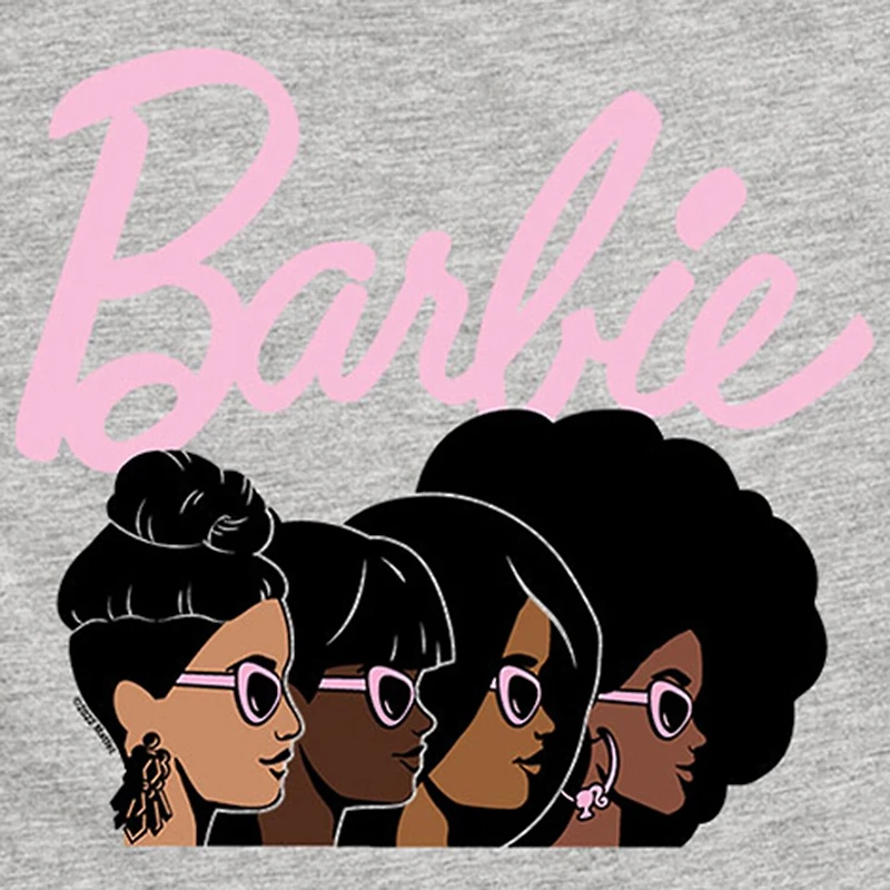 Big Kid Girls Round Neck Short Sleeve Classic Fit Barbie Graphic T-Shirt