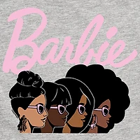 Big Kid Girls Round Neck Short Sleeve Classic Fit Barbie Graphic T-Shirt