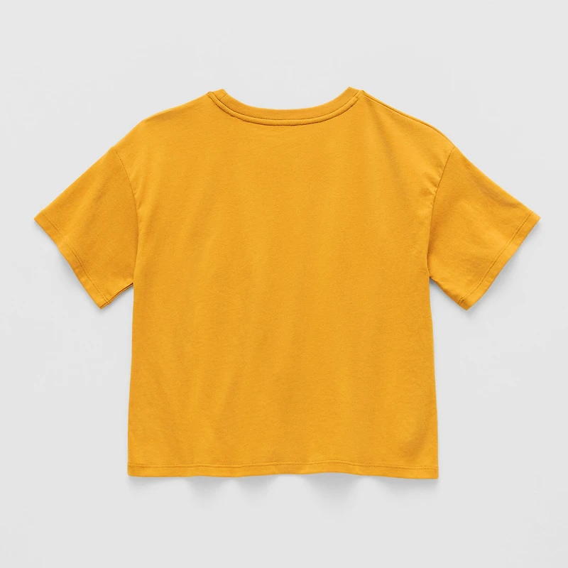 Thereabouts Little & Big Kid Girls Crew Neck Short Sleeve Boxy Fit Graphic T-Shirt