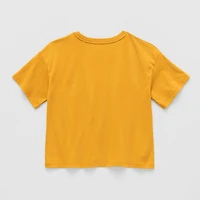 Thereabouts Little & Big Kid Girls Crew Neck Short Sleeve Boxy Fit Graphic T-Shirt
