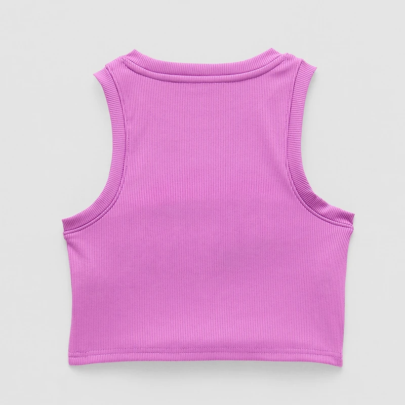 Xersion Ribbed Little & Big Kid Girls Long Line Bra Tank