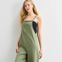 Hurley Womens Square Neck Sleeveless Juniors Jumpsuit