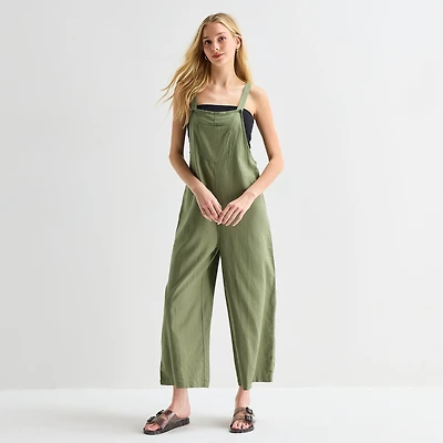 Hurley Womens Square Neck Sleeveless Juniors Jumpsuit