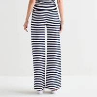 Forever 21 Womens Juniors Wide Leg Mid Rise Pull-On Pant