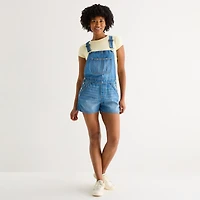 Arizona Sleeveless Womens Shortalls Juniors