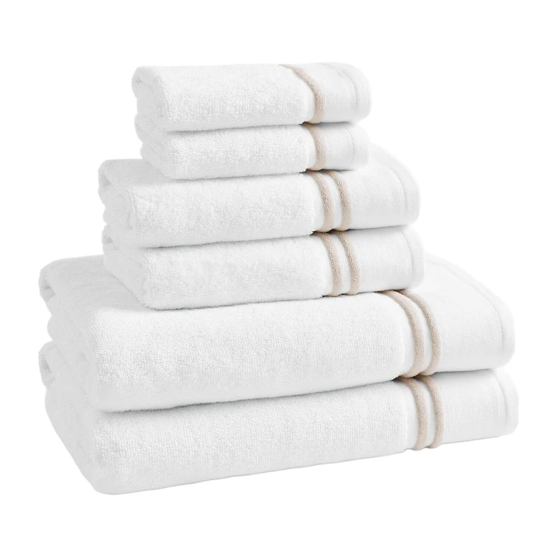 Madison Park Roan Border 6-pc. Quick Dry Bath Towel Set