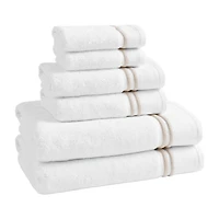 Madison Park Roan Border 6-pc. Quick Dry Bath Towel Set