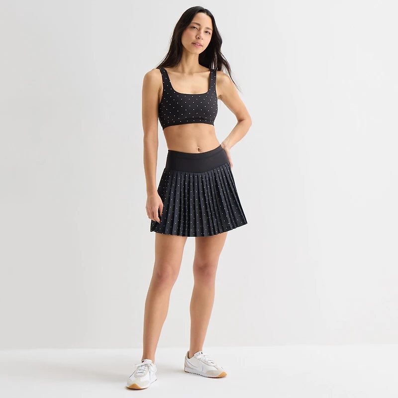 Xersion Pleated Womens 4" High Rise Skort