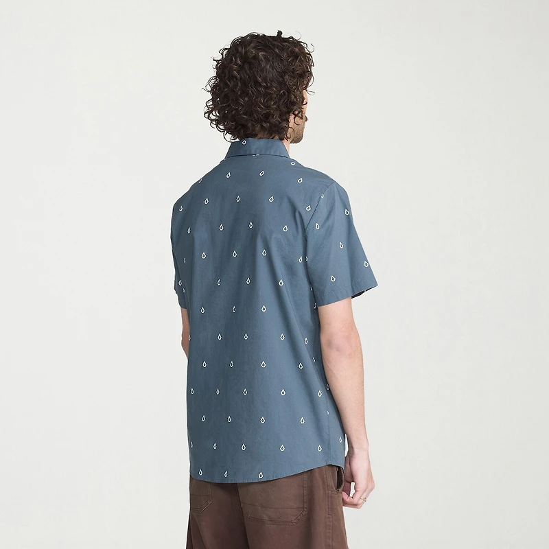 VOLCOM Mens Short Sleeve Regular Fit Button-Down Shirt