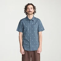 VOLCOM Mens Short Sleeve Regular Fit Button-Down Shirt