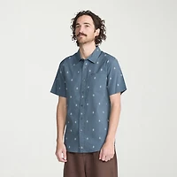VOLCOM Mens Short Sleeve Regular Fit Button-Down Shirt