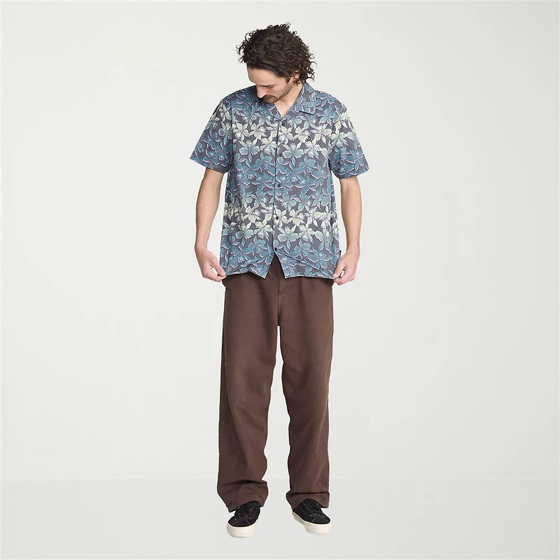 VOLCOM Mens Short Sleeve Regular Fit Button-Down Shirt
