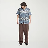 VOLCOM Mens Short Sleeve Regular Fit Button-Down Shirt