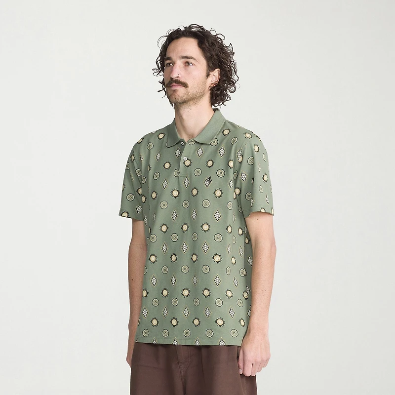 VOLCOM Mens Regular Fit Short Sleeve Polo Shirt