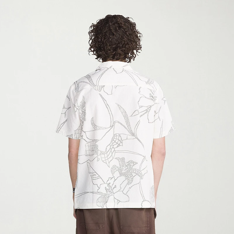 VOLCOM Mens Short Sleeve Regular Fit Button-Down Shirt