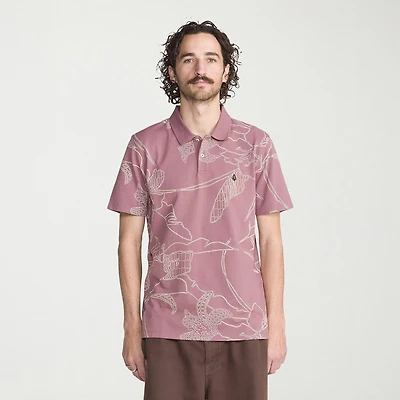 VOLCOM Mens Regular Fit Short Sleeve Polo Shirt