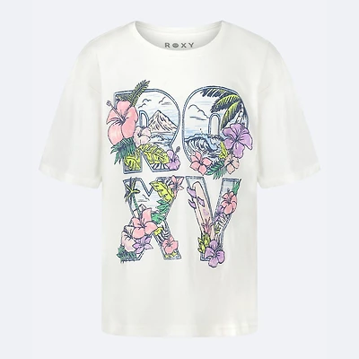 Roxy Big Kid Girls Crew Neck Short Sleeve Regular Fit Graphic T-Shirt
