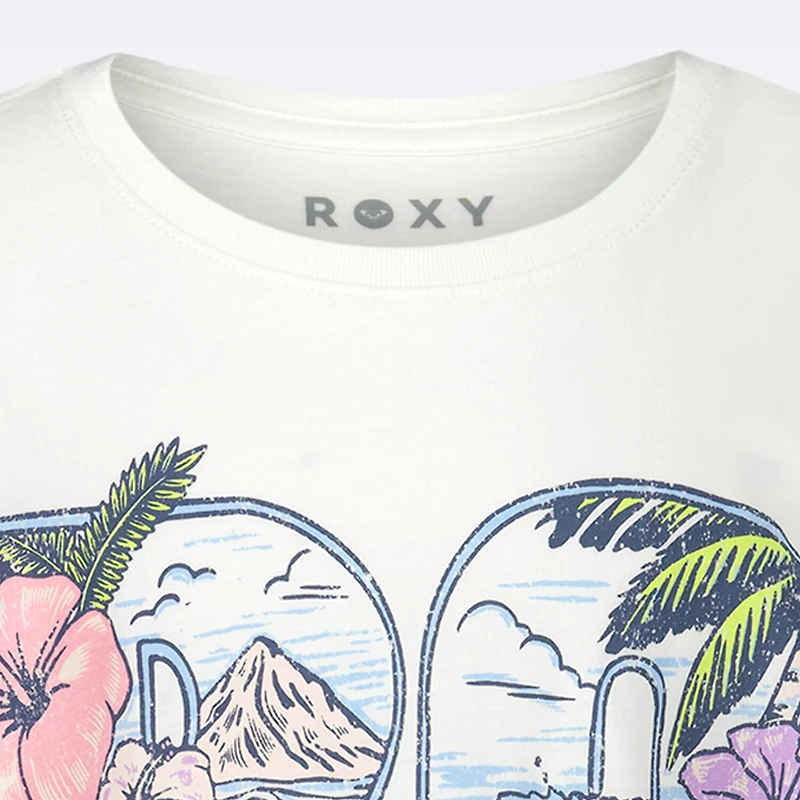 Roxy Big Kid Girls Crew Neck Short Sleeve Regular Fit Graphic T-Shirt