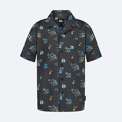 Quiksilver Big Kid Boys Short Sleeve Regular Fit Button-Down Shirt