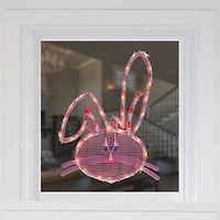 Northlight 17" Lighted Bunny Head Window Easter Window Decor