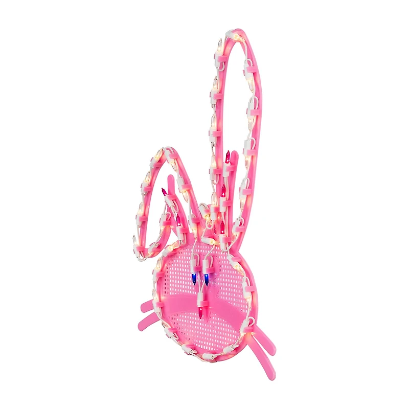 Northlight 17" Lighted Bunny Head Window Easter Window Decor