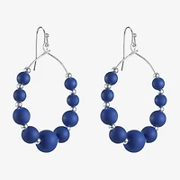 Liz Claiborne Womens 60mm Round Hoop Earrings