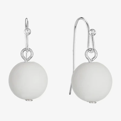 Liz Claiborne Womens Round Drop Earrings