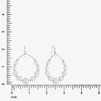 Liz Claiborne Womens 60mm Round Hoop Earrings