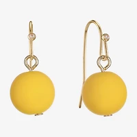 Liz Claiborne Womens Round Drop Earrings