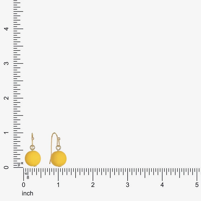 Liz Claiborne Womens Round Drop Earrings