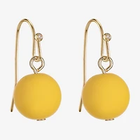 Liz Claiborne Womens Round Drop Earrings