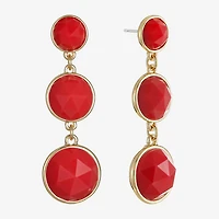 Liz Claiborne Womens Hypoallergenic Drop Earrings