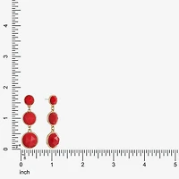 Liz Claiborne Womens Hypoallergenic Drop Earrings