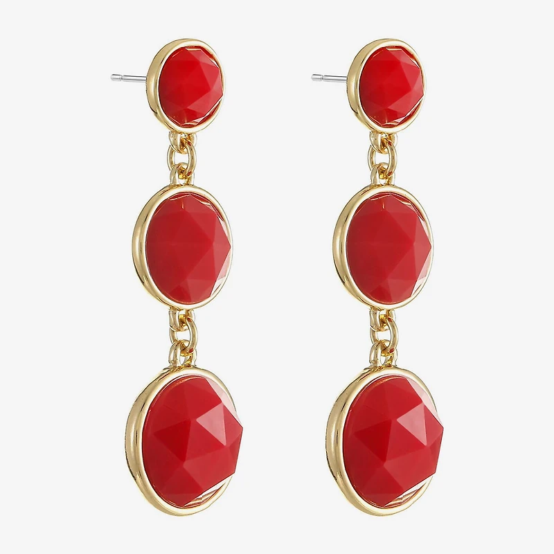 Liz Claiborne Womens Hypoallergenic Drop Earrings