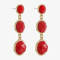 Liz Claiborne Womens Hypoallergenic Drop Earrings