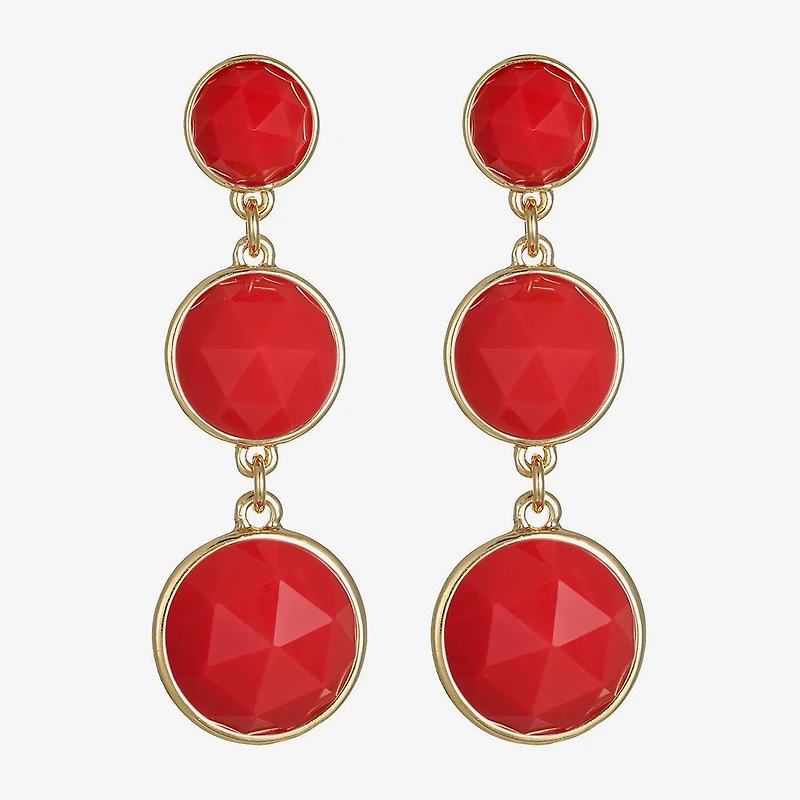 Liz Claiborne Womens Hypoallergenic Drop Earrings