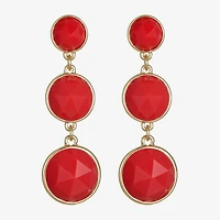 Liz Claiborne Womens Hypoallergenic Drop Earrings