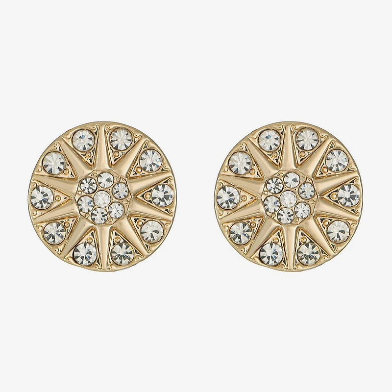 Liz Claiborne Glass 17mm Stud Earrings