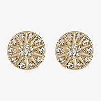 Liz Claiborne Glass 17mm Stud Earrings