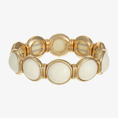 Monet Jewelry Womens Green Round Stretch Bracelet
