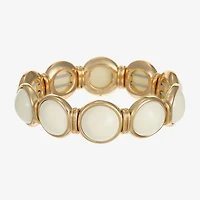 Monet Jewelry Womens Green Round Stretch Bracelet