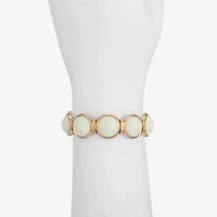 Monet Jewelry Womens Green Round Stretch Bracelet