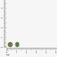 Monet Jewelry Green 14mm Round Stud Earrings