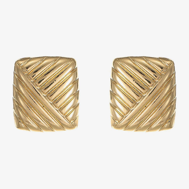 Monet Jewelry 20mm Square Stud Earrings