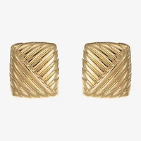 Monet Jewelry 20mm Square Stud Earrings